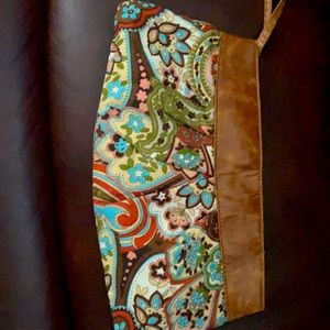 NWOT Abisu boho paisley clutch bag